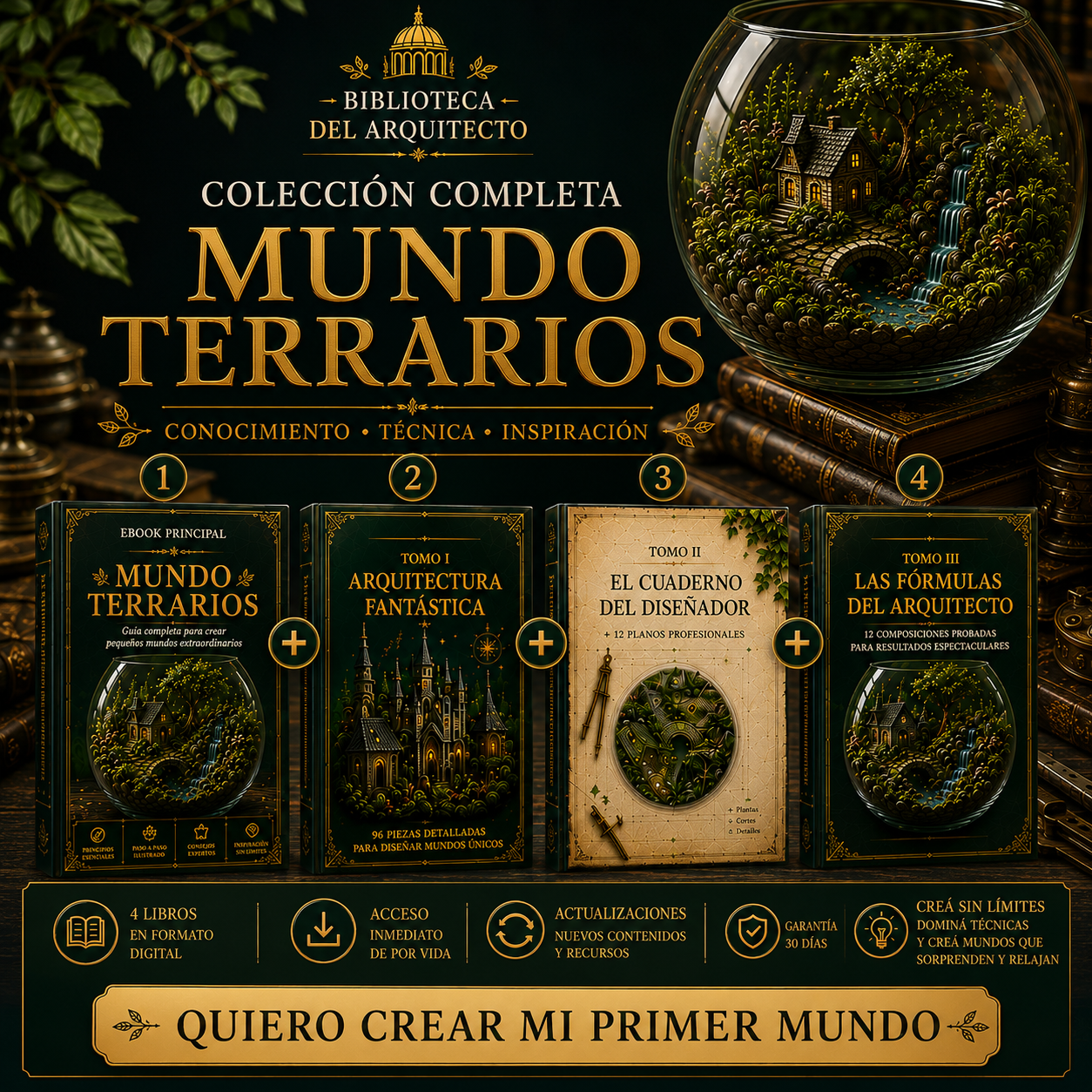 Colección Mundos Terrarios + 3 tomos